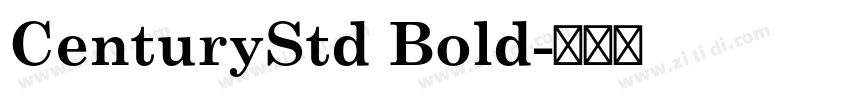 CenturyStd Bold字体转换